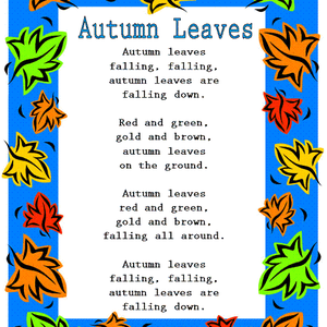 Fall Rymthsw Fall Rhymes & Songs:
