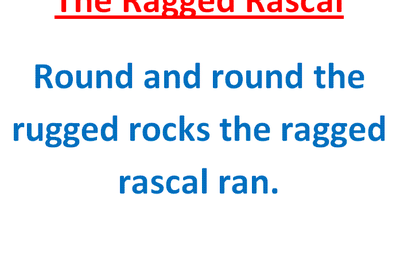 The Ragged Rascal Tongue Twister for Kids — Loving2Learn