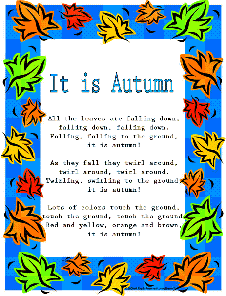 Fall Rhymes & Songs: 