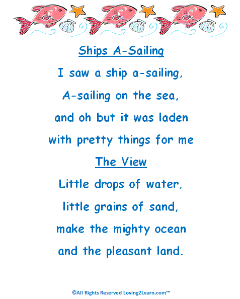 Rhymes of the Sea — Loving2Learn